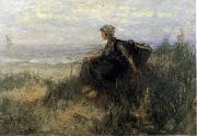 Jozef  Israels On the Dunes Spain oil painting reproduction